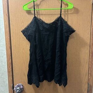 Elegant Black Lace Women's Top